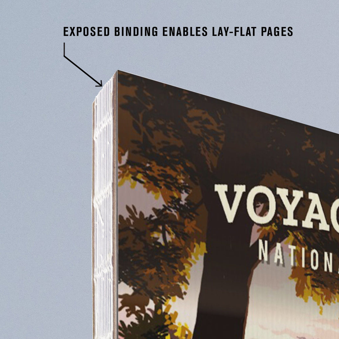 Lined 6x9 Journal, Voyageurs National Park, Minnesota, Painterly National Park Series, Lay Flat, 193 Pages, FSC paper Home Lantern Press