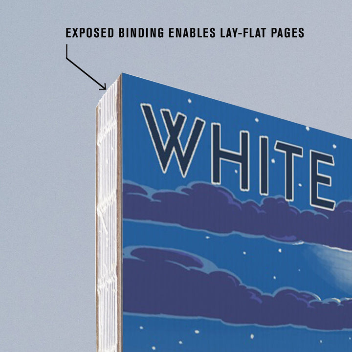 Lined 6x9 Journal, White Sands National Park, New Mexico, Night Scene, Lay Flat, 193 Pages, FSC paper Home Lantern Press
