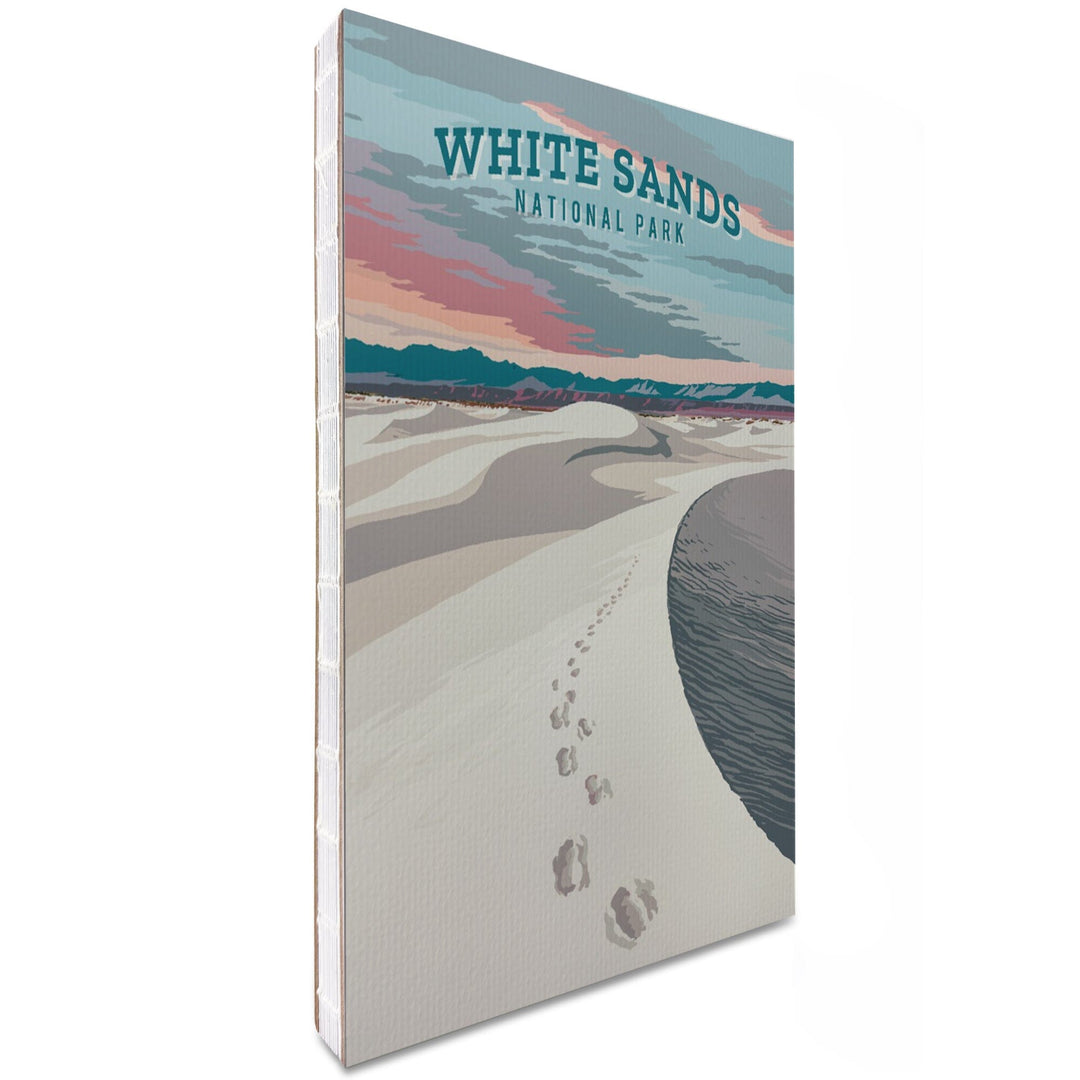 Lined 6x9 Journal, White Sands National Park, New Mexico, Painterly National Park Series, Lay Flat, 193 Pages, FSC paper Home Lantern Press