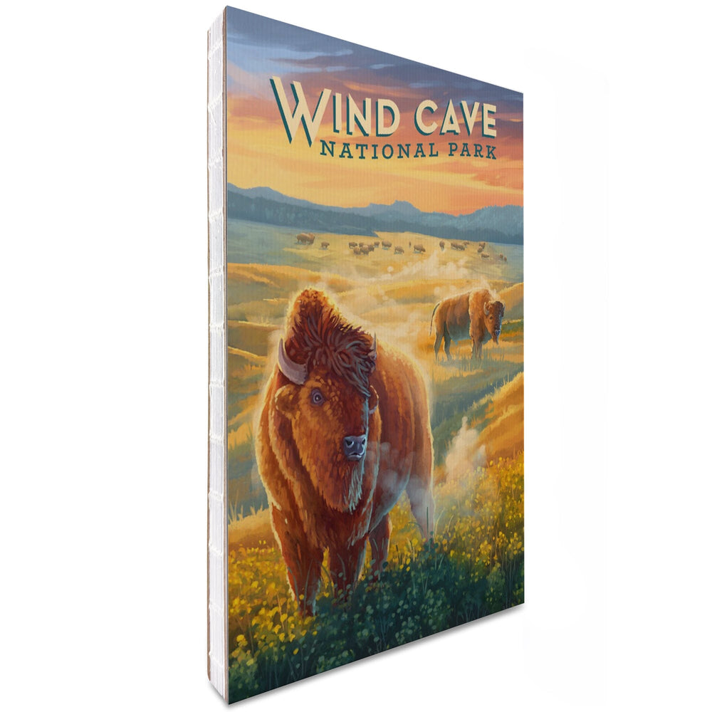 Lined 6x9 Journal, Wind Cave National Park, South Dakota, Oil Painting, Lay Flat, 193 Pages, FSC paper Home Lantern Press