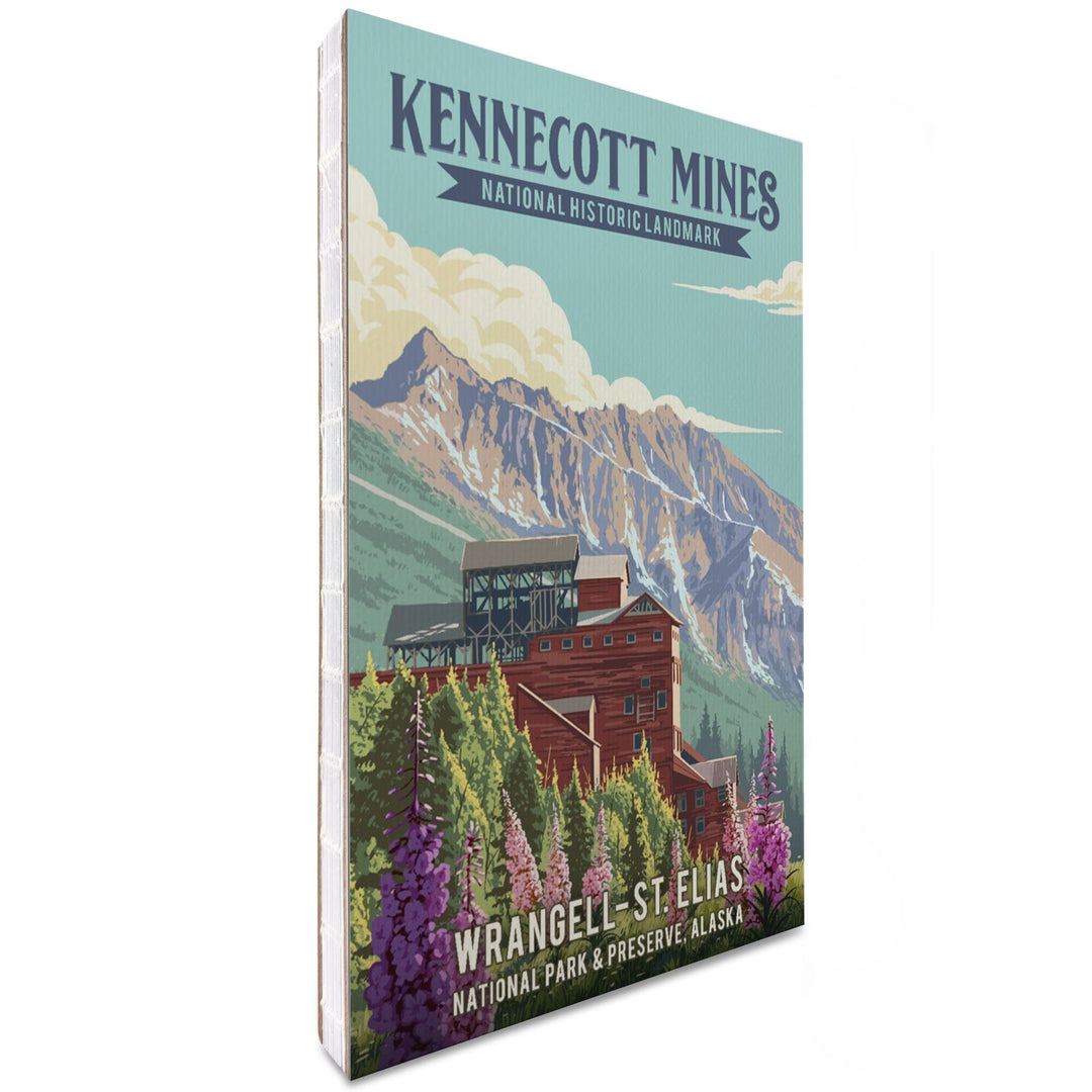 Lined 6x9 Journal, Wrangell-St Elias National Park and Preserve, Alaska, Kennecott Mines, Painterly, Lay Flat, 193 Pages, FSC paper Home Lantern Press