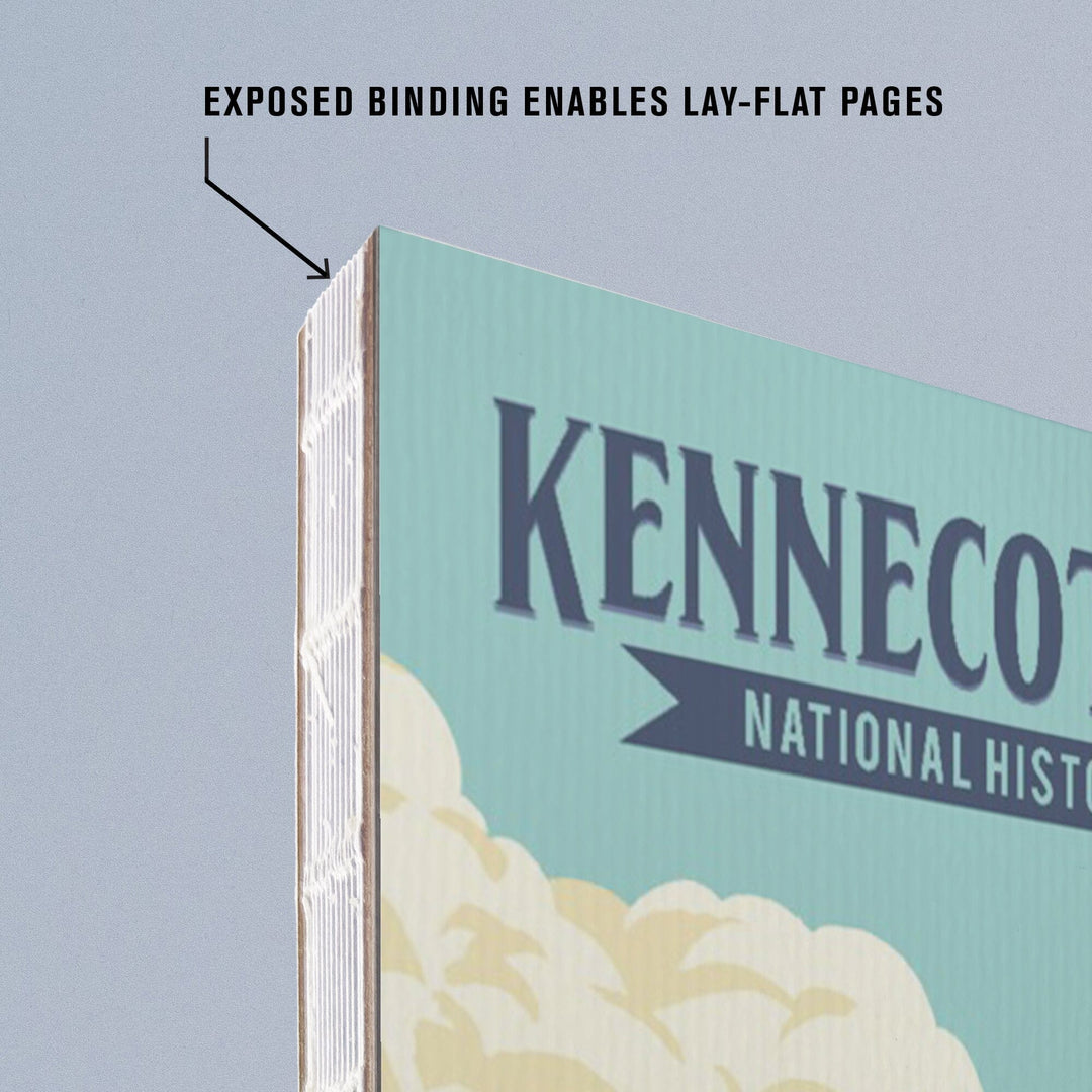 Lined 6x9 Journal, Wrangell-St Elias National Park and Preserve, Alaska, Kennecott Mines, Painterly, Lay Flat, 193 Pages, FSC paper Home Lantern Press