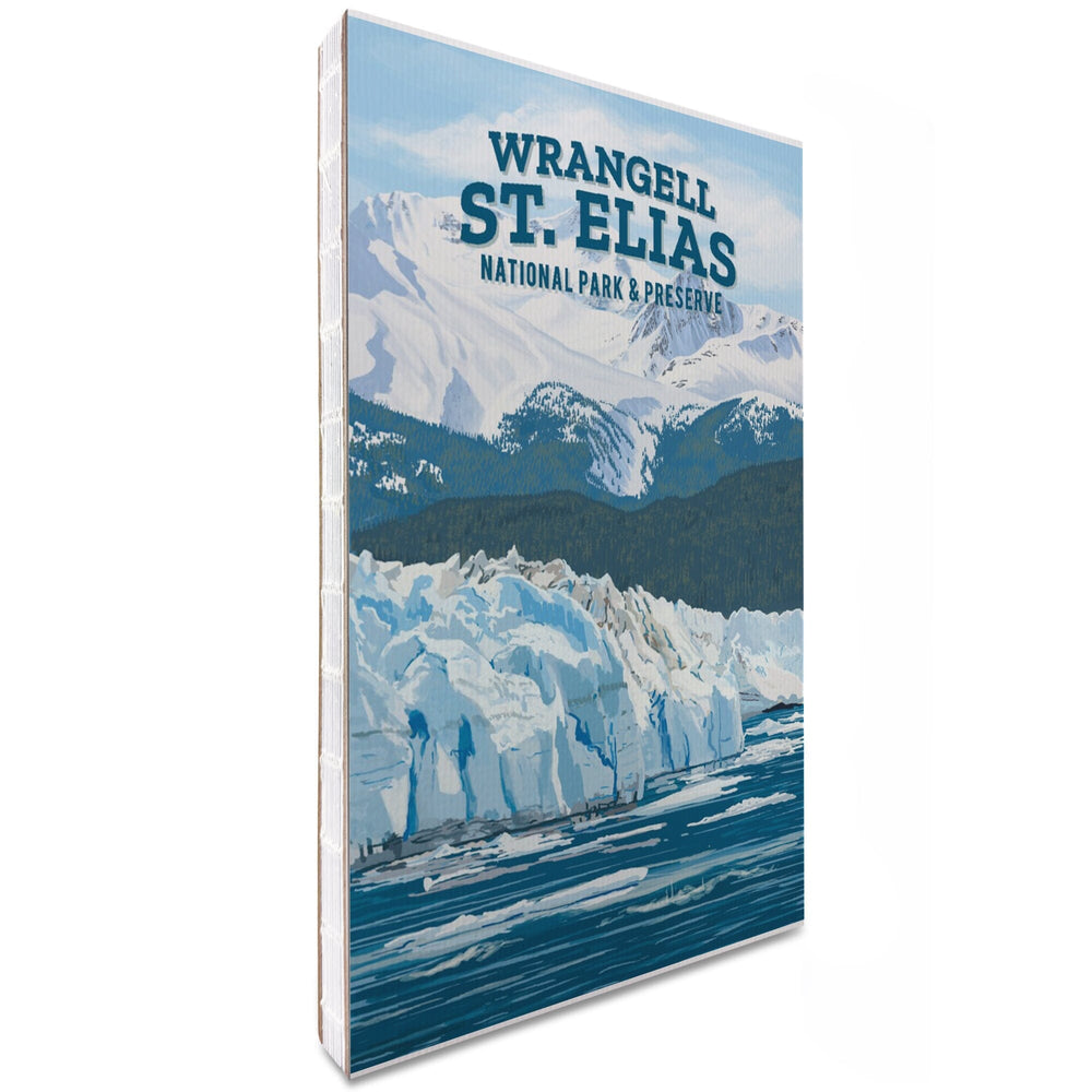 Lined 6x9 Journal, Wrangell-St. Elias National Park and Preserve, Alaska, Painterly National Park Series, Lay Flat, 193 Pages, FSC paper Home Lantern Press