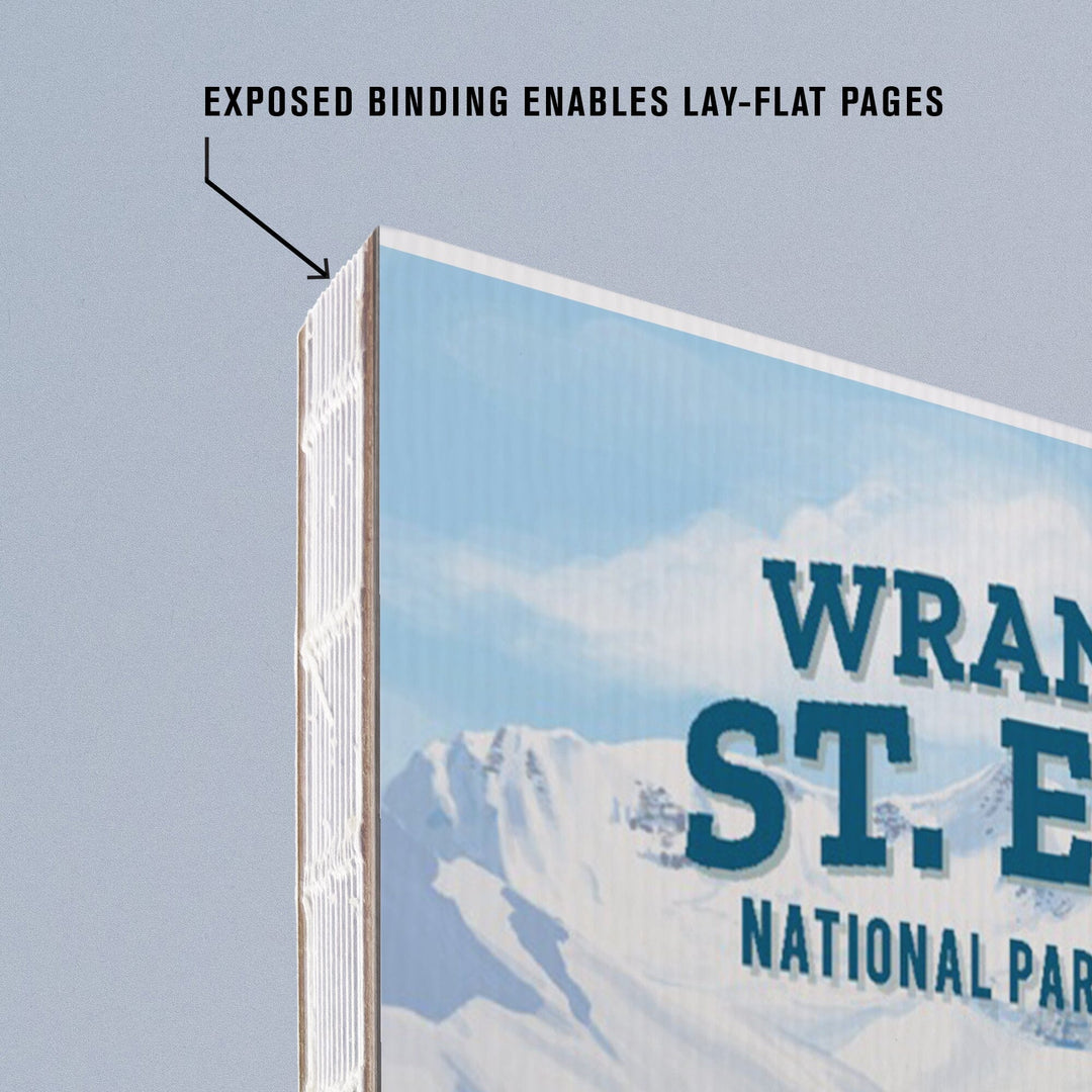 Lined 6x9 Journal, Wrangell-St. Elias National Park and Preserve, Alaska, Painterly National Park Series, Lay Flat, 193 Pages, FSC paper Home Lantern Press