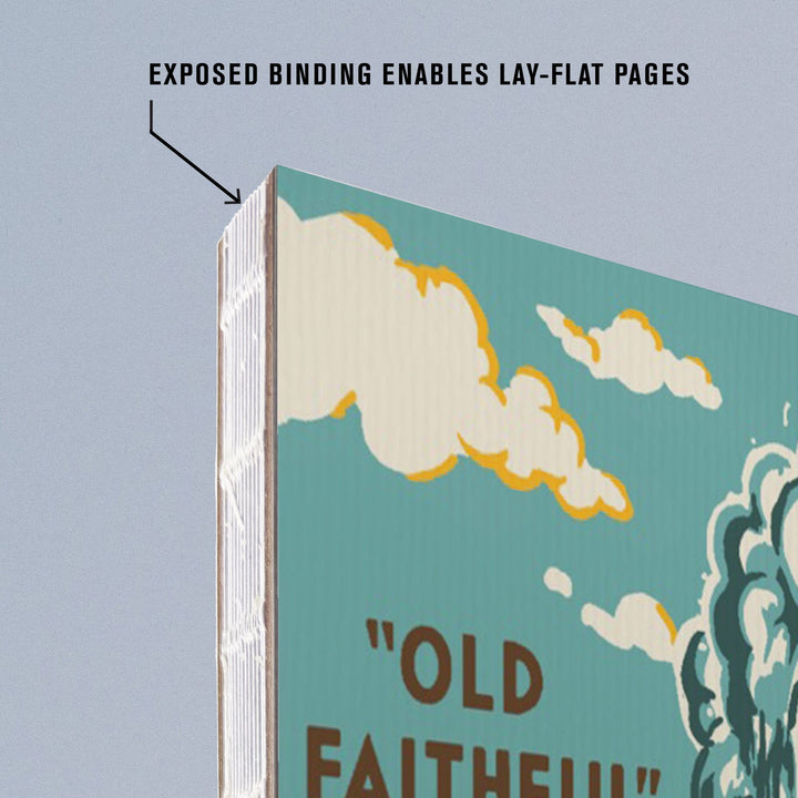 Lined 6x9 Journal, Yellowstone National Park, Wyoming, Explorer Series, Old Faithful Geyser, Lay Flat, 193 Pages, FSC paper Home Lantern Press