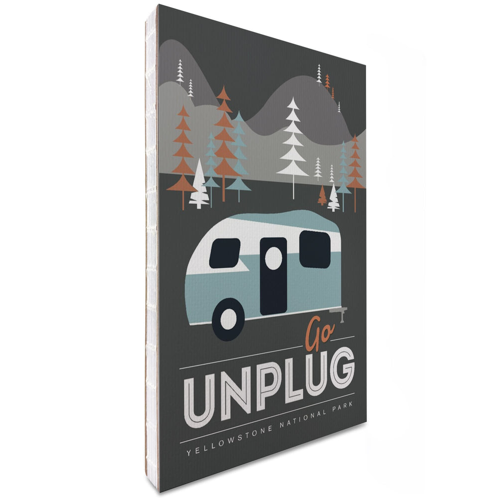 Lined 6x9 Journal, Yellowstone National Park, Wyoming, Go Unplug, Lay Flat, 193 Pages, FSC paper Home Lantern Press