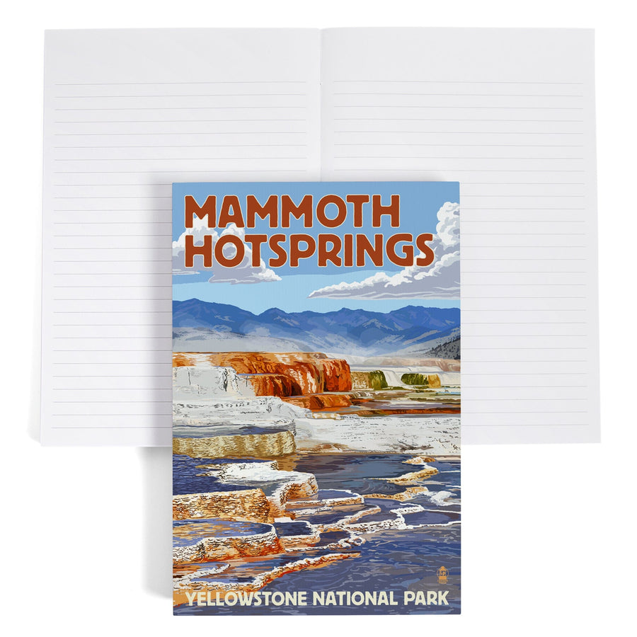Lined 6x9 Journal, Yellowstone National Park, Wyoming, Mammoth Hotsprings, Lay Flat, 193 Pages, FSC paper Home Lantern Press