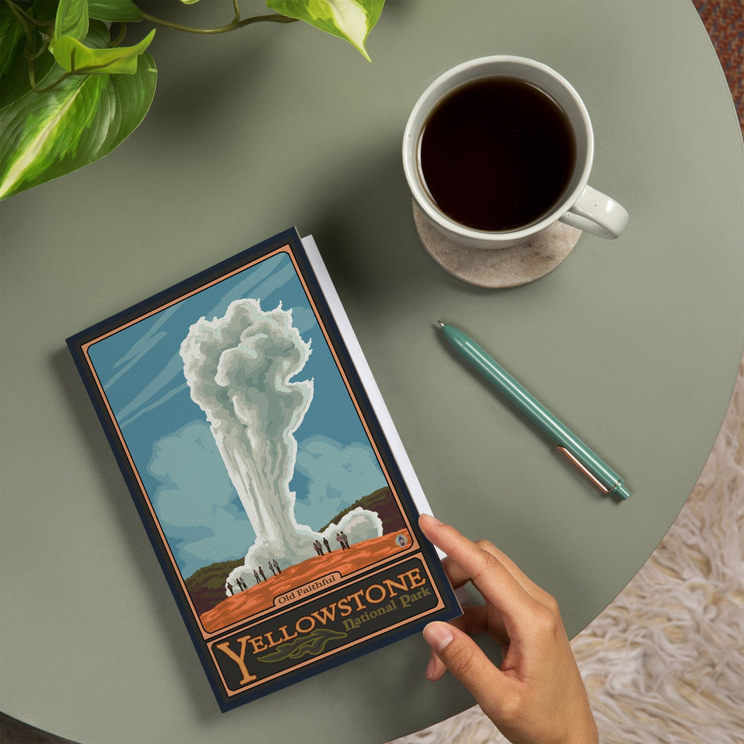 Lined 6x9 Journal, Yellowstone National Park, Wyoming, Old Faithful Geyser, Lay Flat, 193 Pages, FSC paper Home Lantern Press