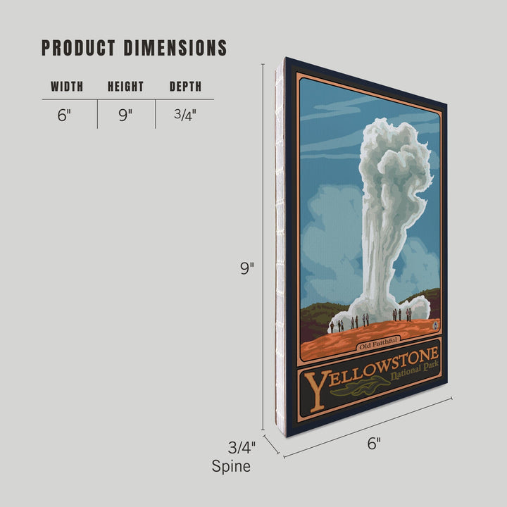 Lined 6x9 Journal, Yellowstone National Park, Wyoming, Old Faithful Geyser, Lay Flat, 193 Pages, FSC paper Home Lantern Press