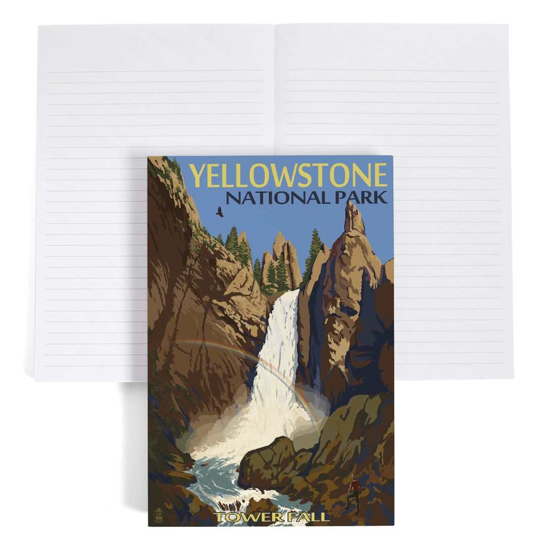 Lined 6x9 Journal, Yellowstone National Park, Wyoming, Tower Fall, Lay Flat, 193 Pages, FSC paper Home Lantern Press