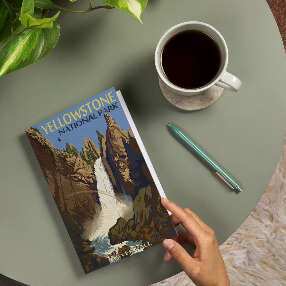 Lined 6x9 Journal, Yellowstone National Park, Wyoming, Tower Fall, Lay Flat, 193 Pages, FSC paper Home Lantern Press