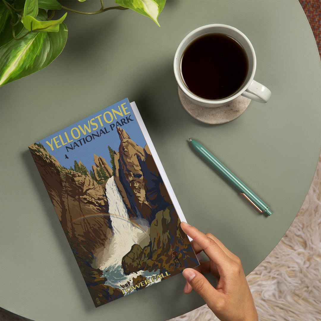 Lined 6x9 Journal, Yellowstone National Park, Wyoming, Tower Fall, Lay Flat, 193 Pages, FSC paper Home Lantern Press