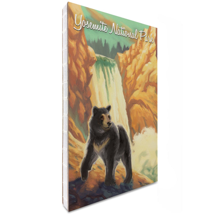 Lined 6x9 Journal, Yosemite National Park, California, Black Bear, Falls, Oil Painting, Lay Flat, 193 Pages, FSC paper Home Lantern Press
