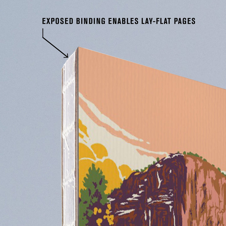 Lined 6x9 Journal, Yosemite National Park, California, Explorer Series, Lay Flat, 193 Pages, FSC paper Home Lantern Press