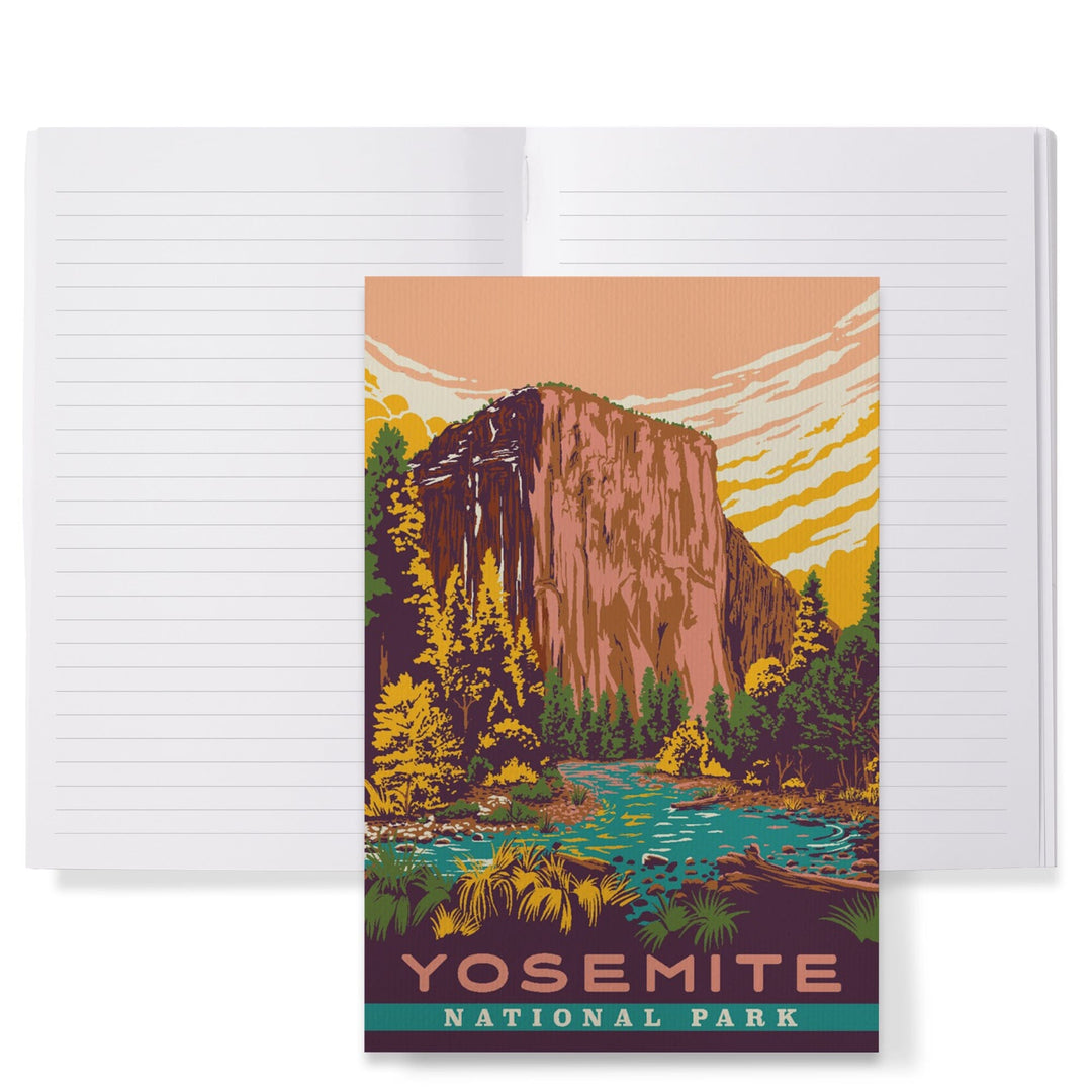 Lined 6x9 Journal, Yosemite National Park, California, Explorer Series, Lay Flat, 193 Pages, FSC paper Home Lantern Press