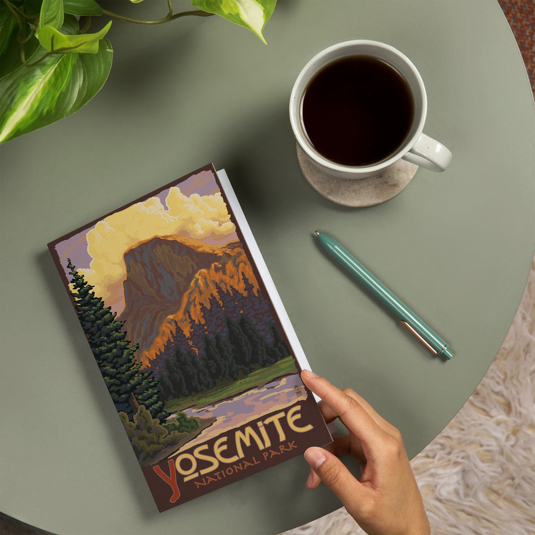 Lined 6x9 Journal, Yosemite National Park, California, Half Dome, Lay Flat, 193 Pages, FSC paper Home Lantern Press
