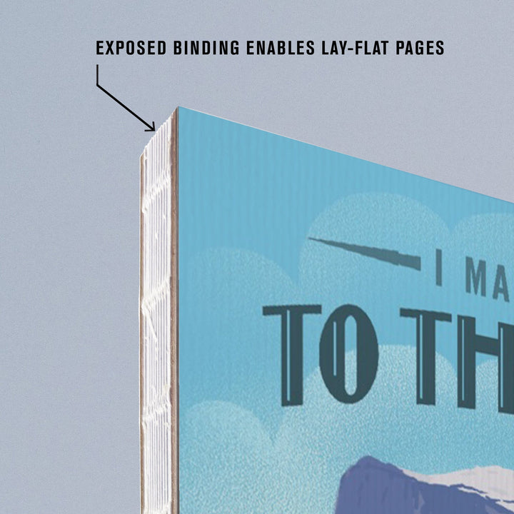 Lined 6x9 Journal, Yosemite National Park, California, I Made it to the Top, Half Dome, Lithograph, Lay Flat, 193 Pages, FSC paper Home Lantern Press