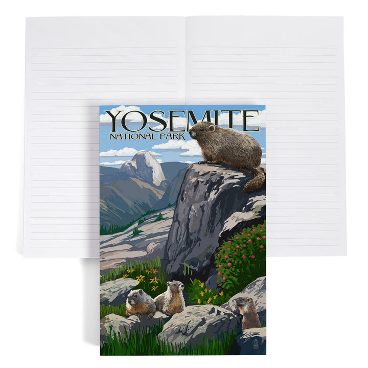 Lined 6x9 Journal, Yosemite National Park, California, Marmots, Lay Flat, 193 Pages, FSC paper Home Lantern Press