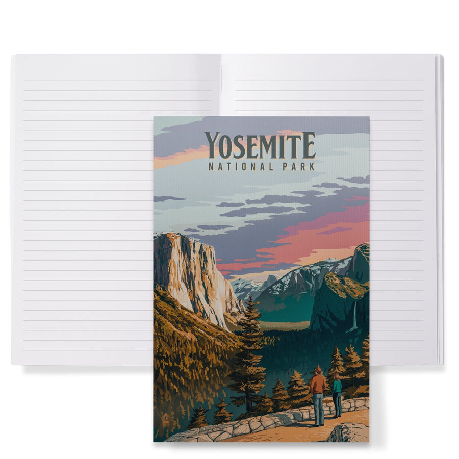 Lined 6x9 Journal, Yosemite National Park, California, Painterly National Park Series, Lay Flat, 193 Pages, FSC paper Home Lantern Press