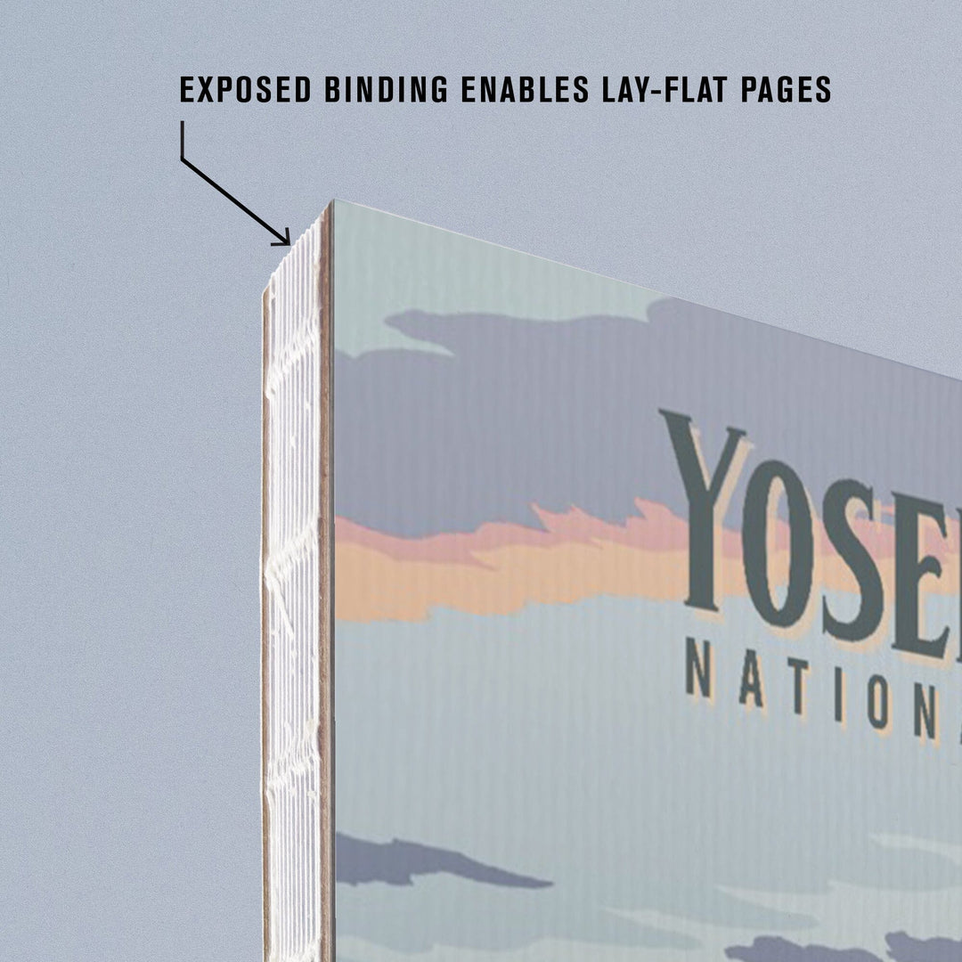 Lined 6x9 Journal, Yosemite National Park, California, Painterly National Park Series, Lay Flat, 193 Pages, FSC paper Home Lantern Press