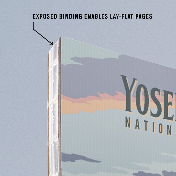 Lined 6x9 Journal, Yosemite National Park, California, Painterly National Park Series, Lay Flat, 193 Pages, FSC paper Home Lantern Press