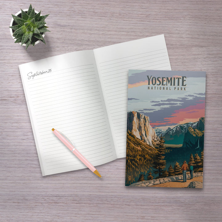 Lined 6x9 Journal, Yosemite National Park, California, Painterly National Park Series, Lay Flat, 193 Pages, FSC paper Home Lantern Press