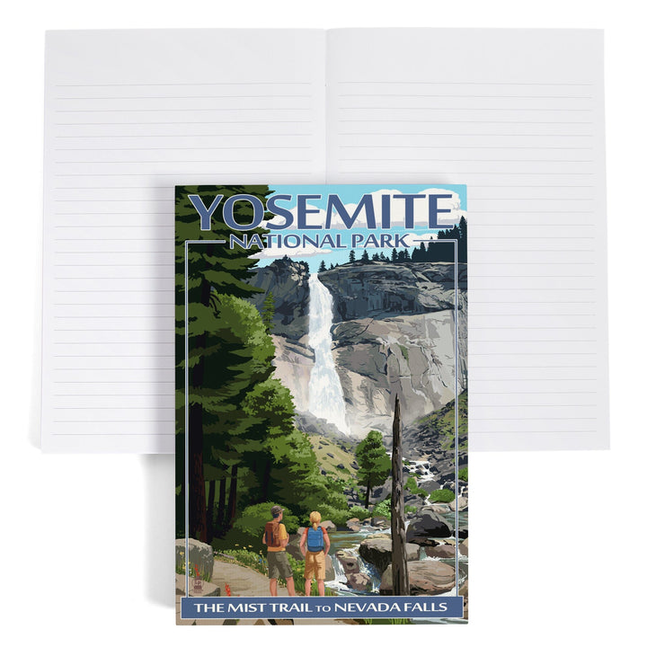 Lined 6x9 Journal, Yosemite National Park, California, Painterly, The Mist Trail, Lay Flat, 193 Pages, FSC paper Home Lantern Press