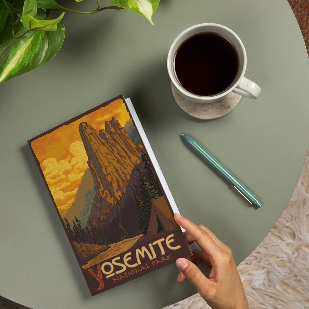 Lined 6x9 Journal, Yosemite National Park, California, Sentinel, Lay Flat, 193 Pages, FSC paper Home Lantern Press