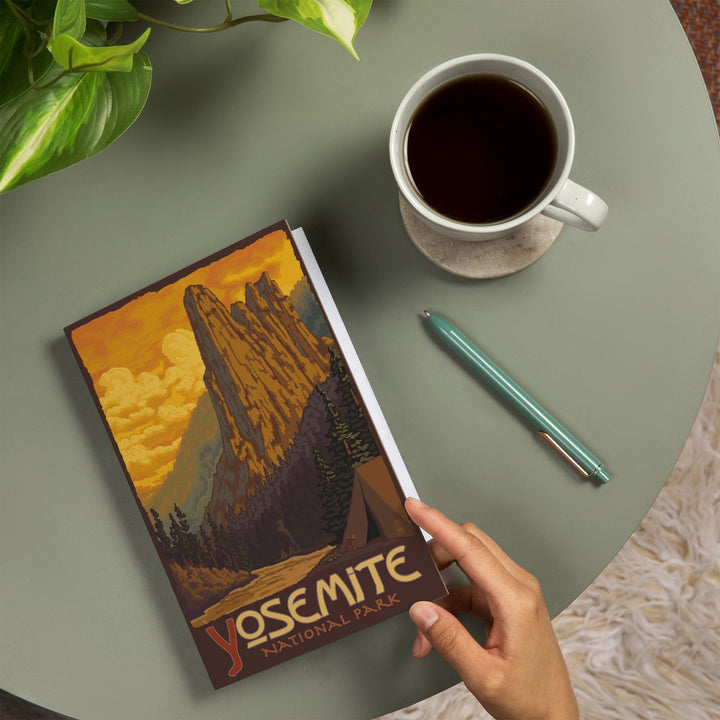 Lined 6x9 Journal, Yosemite National Park, California, Sentinel, Lay Flat, 193 Pages, FSC paper Home Lantern Press
