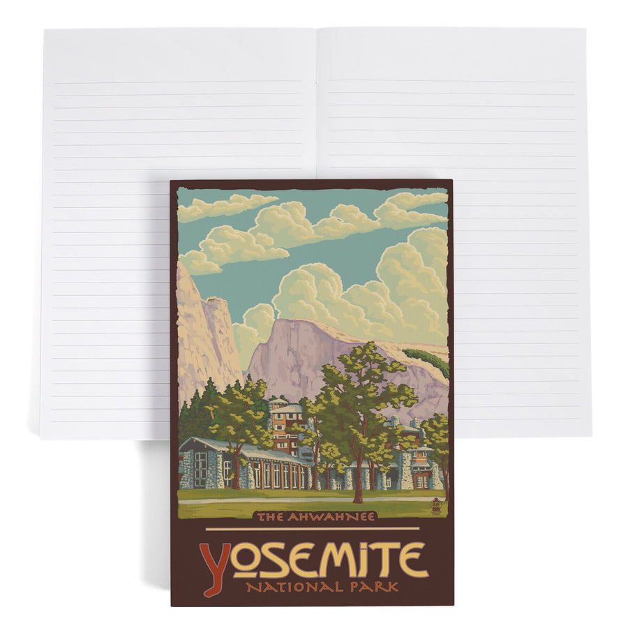 Lined 6x9 Journal, Yosemite National Park, California, The Ahwahnee and El Capitan, Lay Flat, 193 Pages, FSC paper Home Lantern Press