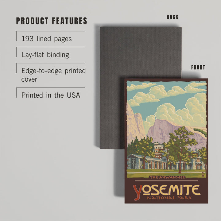 Lined 6x9 Journal, Yosemite National Park, California, The Ahwahnee and El Capitan, Lay Flat, 193 Pages, FSC paper Home Lantern Press