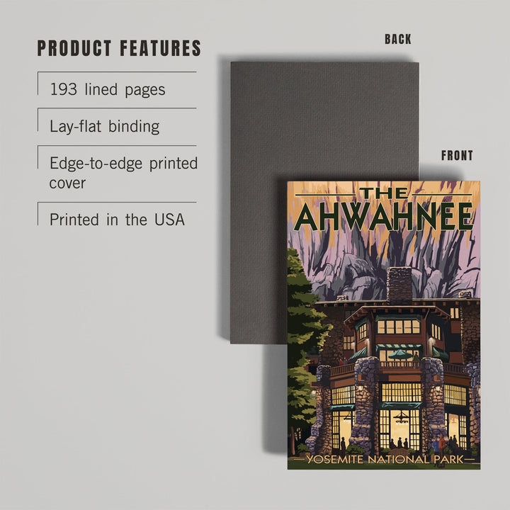 Lined 6x9 Journal, Yosemite National Park, California, The Ahwahnee, Lay Flat, 193 Pages, FSC paper Home Lantern Press