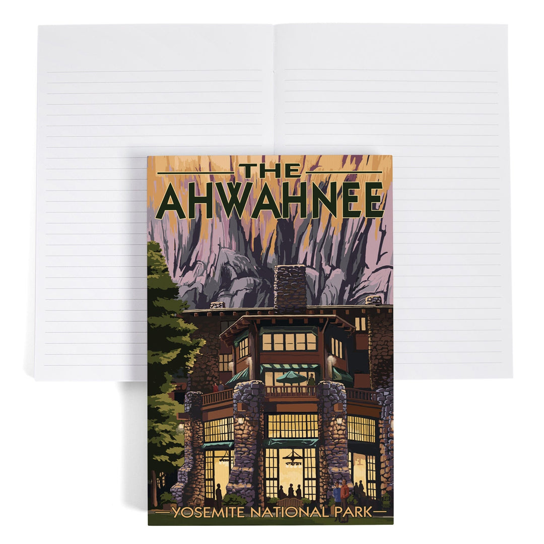 Lined 6x9 Journal, Yosemite National Park, California, The Ahwahnee, Lay Flat, 193 Pages, FSC paper Home Lantern Press