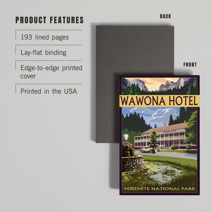 Lined 6x9 Journal, Yosemite National Park, California, Wawona Hotel, Lay Flat, 193 Pages, FSC paper Home Lantern Press