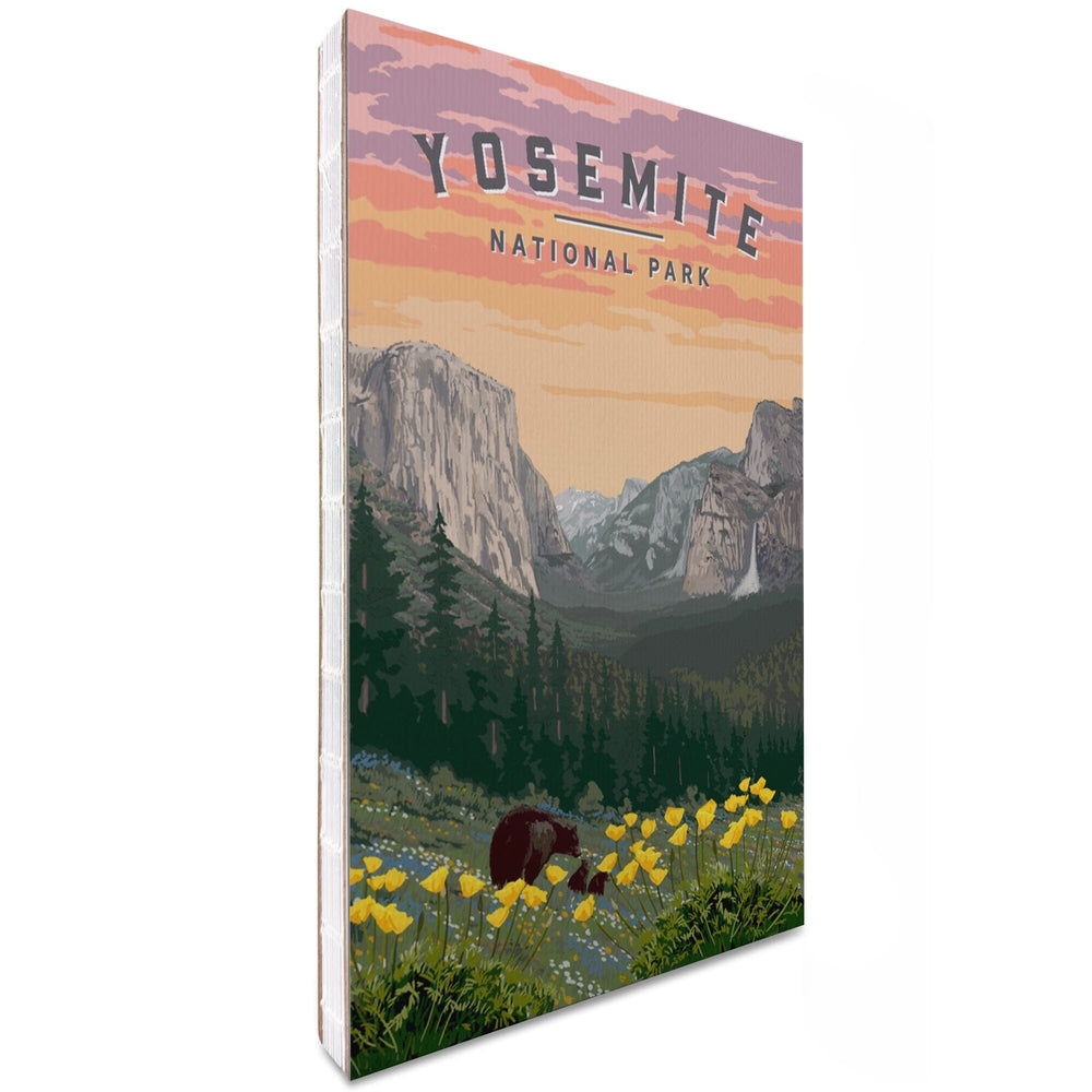 Lined 6x9 Journal, Yosemite National Park, Wildlife and Spring Flowers, Lay Flat, 193 Pages, FSC paper Home Lantern Press