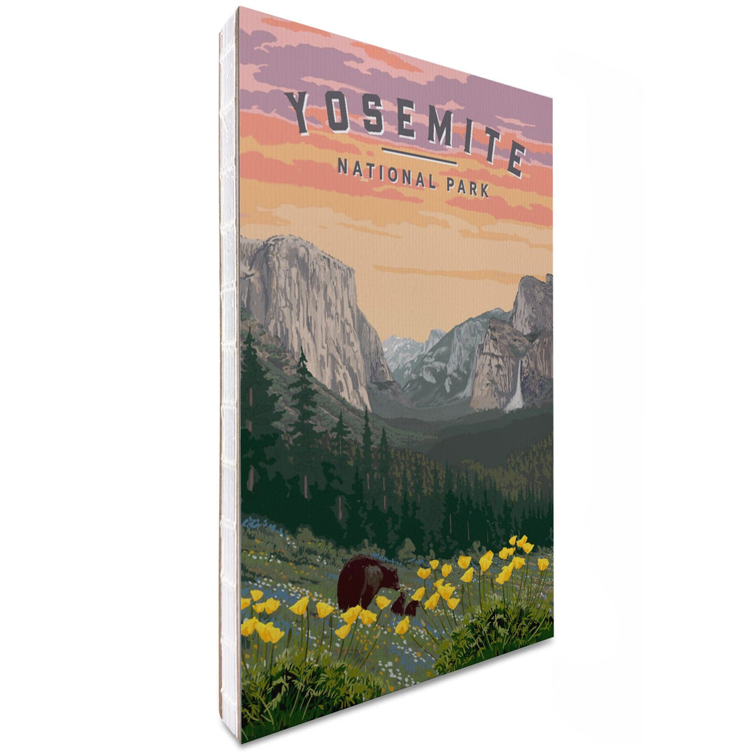 Lined 6x9 Journal, Yosemite National Park, Wildlife and Spring Flowers, Lay Flat, 193 Pages, FSC paper Home Lantern Press