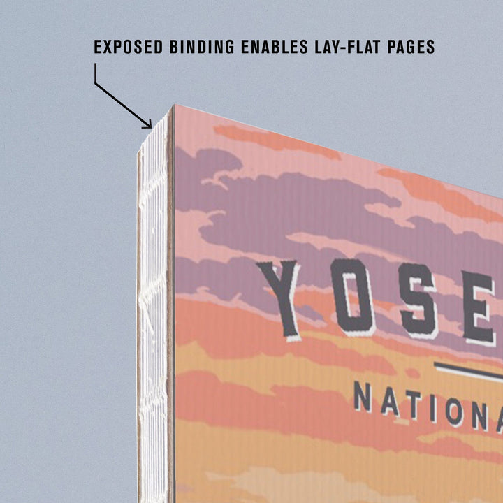 Lined 6x9 Journal, Yosemite National Park, Wildlife and Spring Flowers, Lay Flat, 193 Pages, FSC paper Home Lantern Press