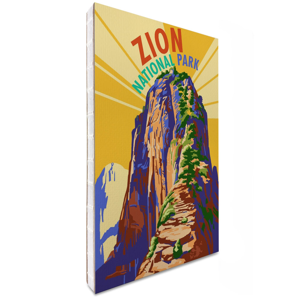 Lined 6x9 Journal, Zion National Park, Angel's Landing Psychedelic, Lay Flat, 193 Pages, FSC paper Home Lantern Press