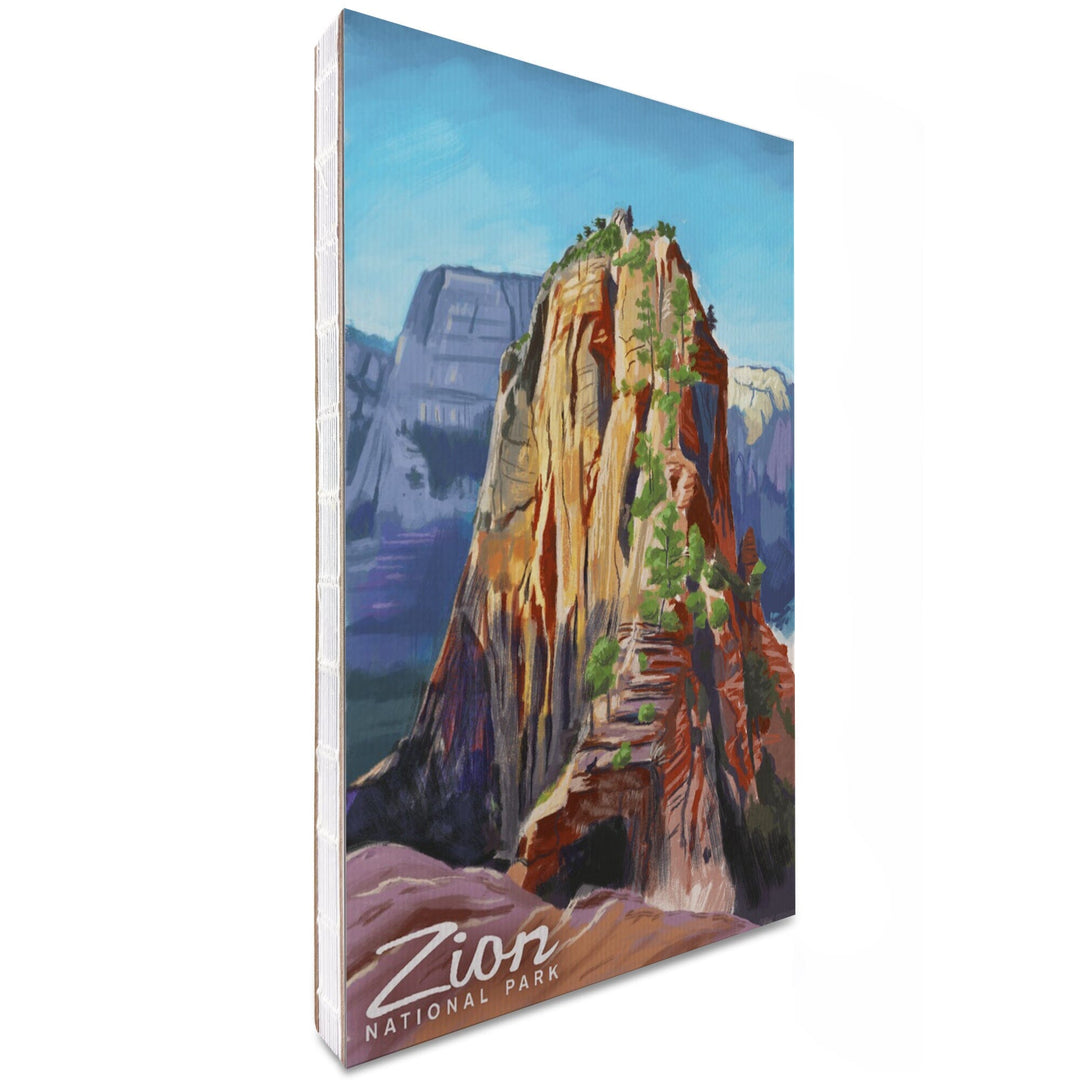 Lined 6x9 Journal, Zion National Park, Utah, Angels Landing, Oil Painting, Lay Flat, 193 Pages, FSC paper Home Lantern Press