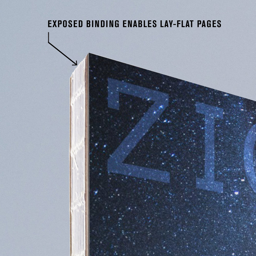 Lined 6x9 Journal, Zion National Park, Utah, Milkyway, Lay Flat, 193 Pages, FSC paper Home Lantern Press