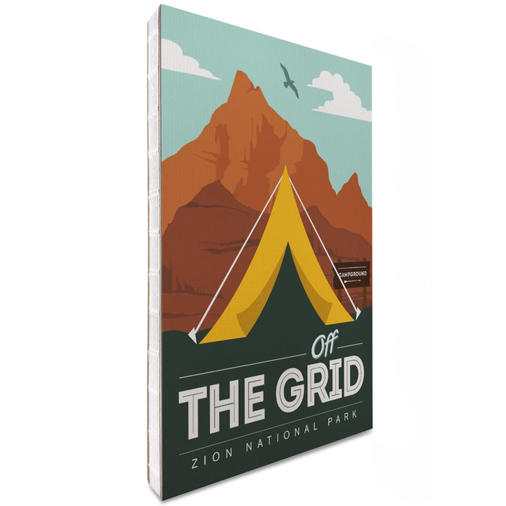 Lined 6x9 Journal, Zion National Park, Utah, Off the Grid, Tent, Lay Flat, 193 Pages, FSC paper Home Lantern Press