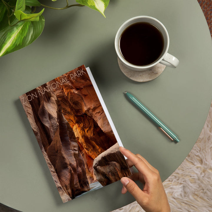 Lined 6x9 Journal, Zion National Park, Utah, Slot Canyon, Lay Flat, 193 Pages, FSC paper Home Lantern Press