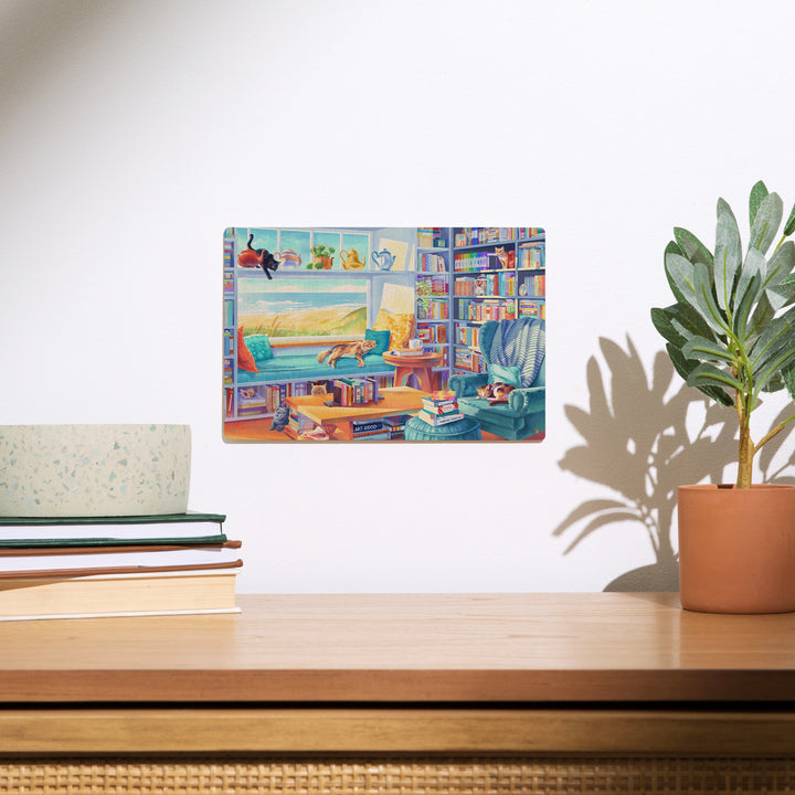 Literary Beach Cats, Wood Signs and Postcards Wood Lantern Press