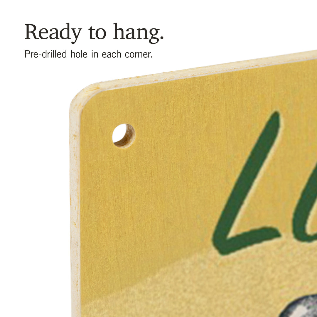 Live Life on Two Wheels, Bicycle and City, Lithograph, Wood Signs and Postcards Wood Lantern Press