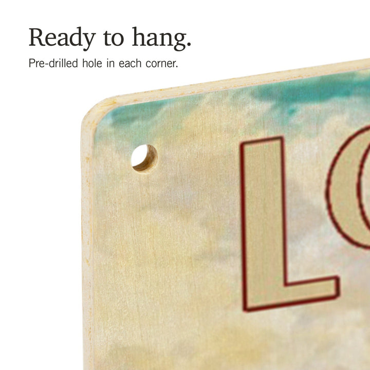 Long Beach, California, Camper Van, Lantern Press Artwork, Wood Signs and Postcards - Lantern Press