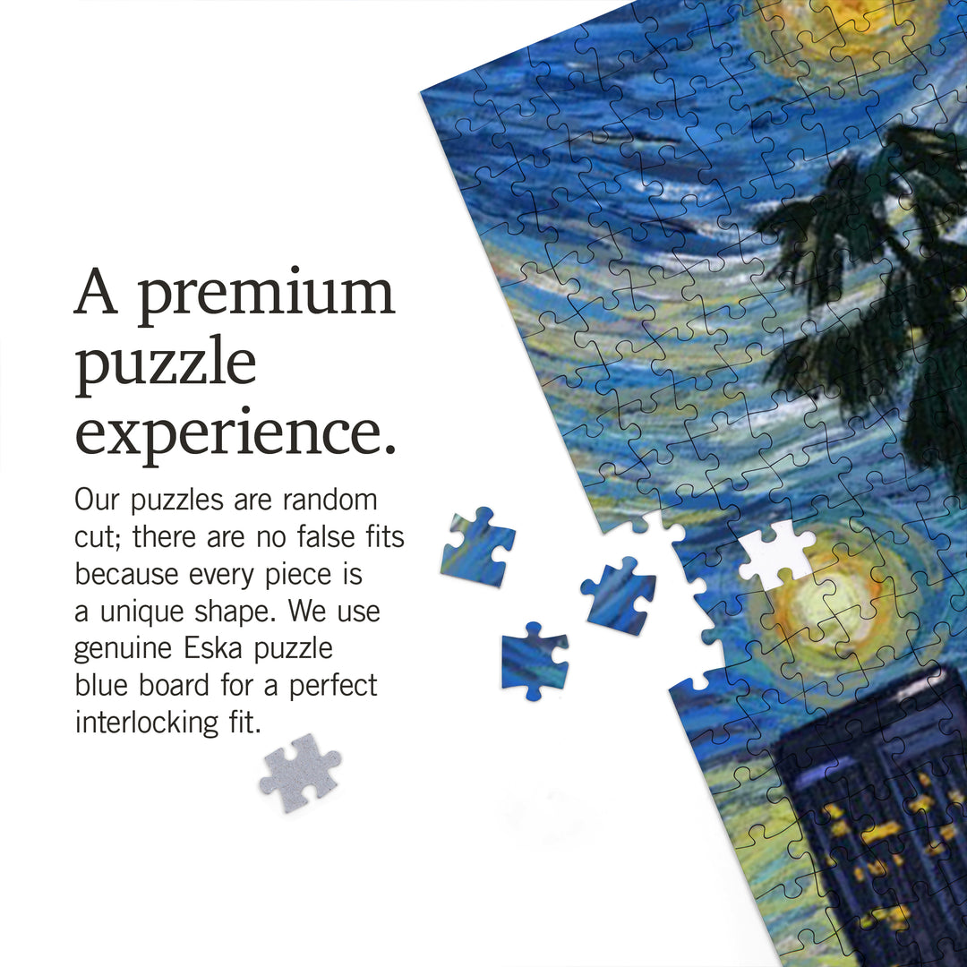 Los Angeles, California, Starry Night Series, Jigsaw Puzzle Puzzle Lantern Press