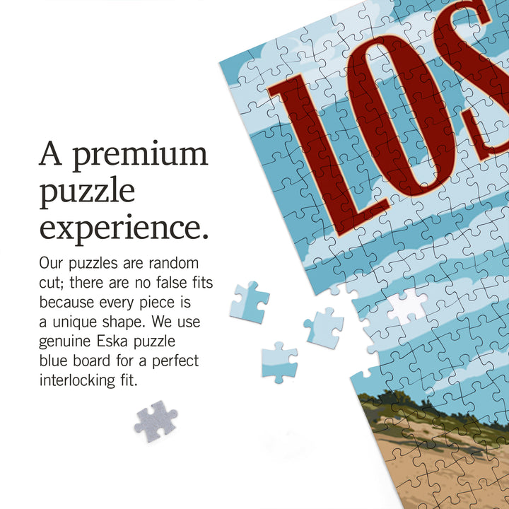 Los Osos, California, Dunes, Jigsaw Puzzle Puzzle Lantern Press