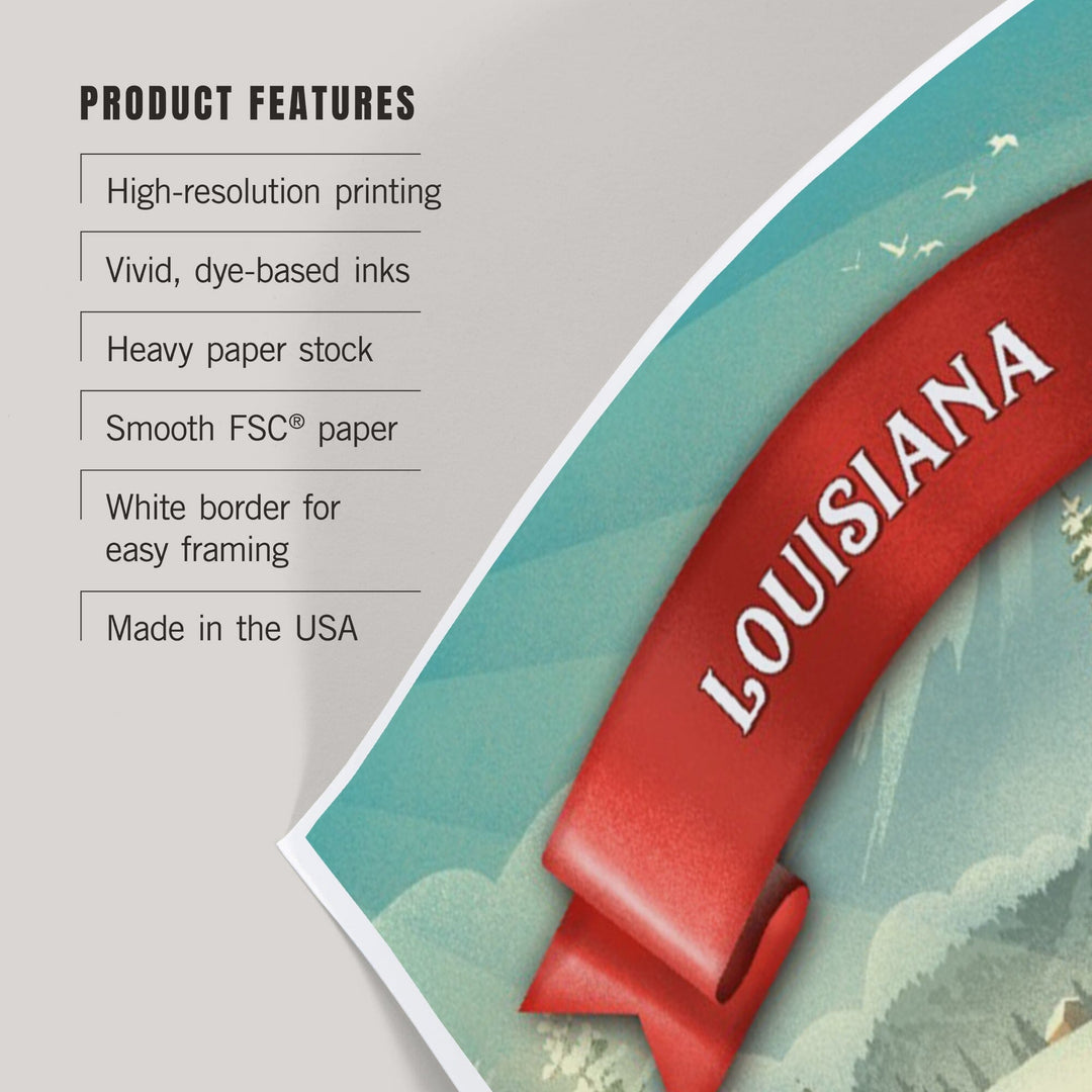 Louisiana, Holiday Tradition, Art & Giclee Prints Art Lantern Press