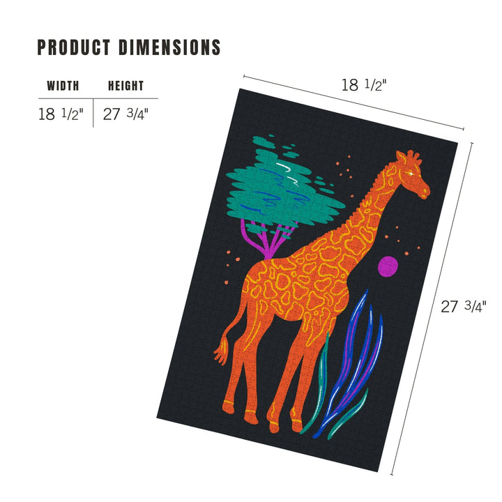 Lush Environment Collection, Giraffe, Jigsaw Puzzle Puzzle Lantern Press
