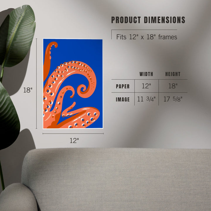 Lush Environment Collection, Octopus Tentacles, Art & Giclee Prints - Lantern Press